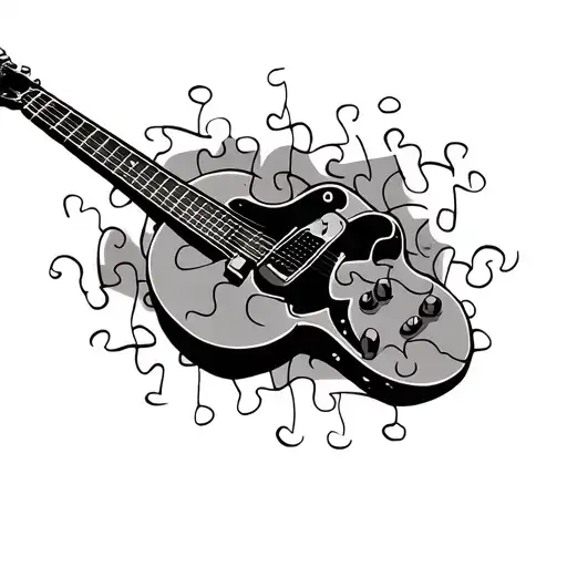 Guitar And Puzzle