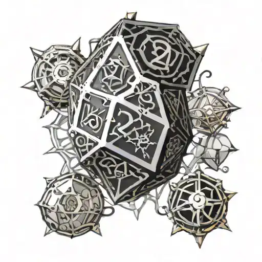 Steampunk D20 Dice