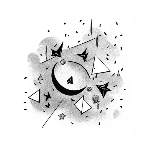 Dark Night With Shooting Stars