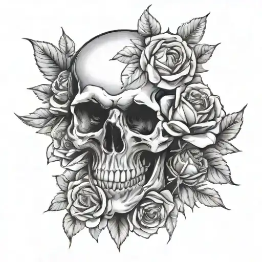 Skull And Roses