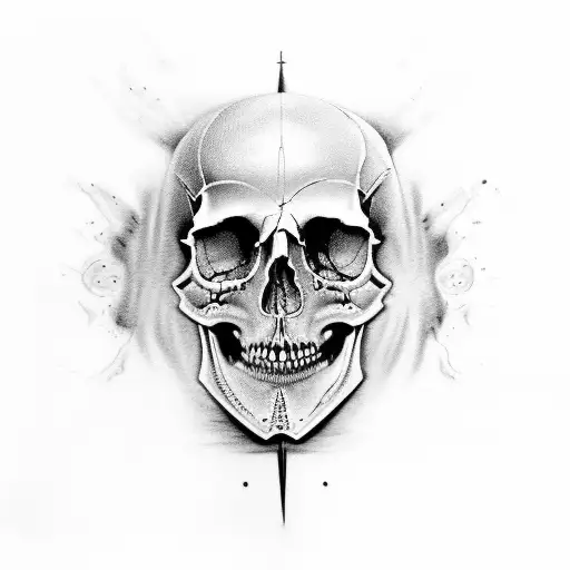 Floor Jansen Face & Half Skull