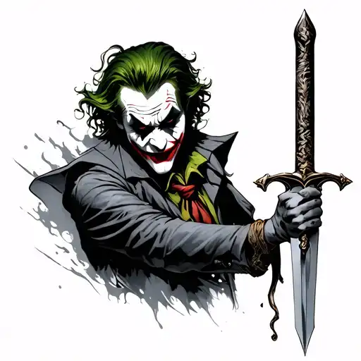Joker With Sword