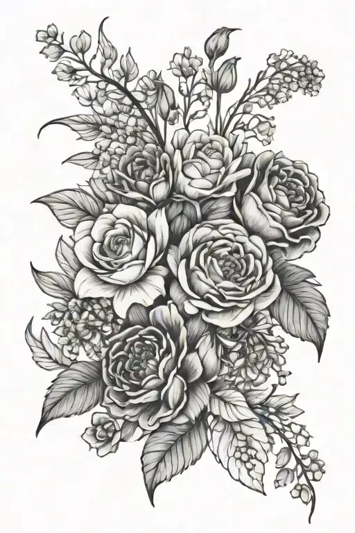 Birth Flower Bouquet