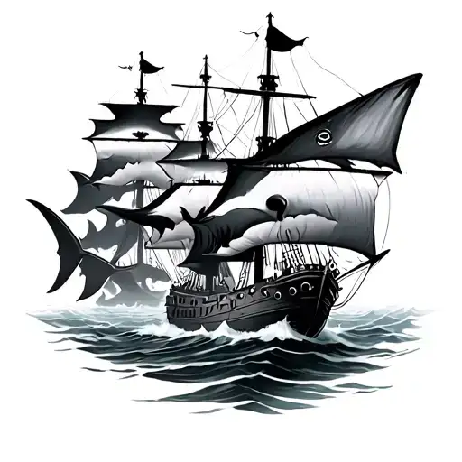 Sharks And Pirate Ships
