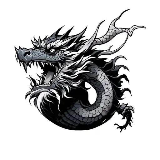 Samurai Cannon Dragon Japanese