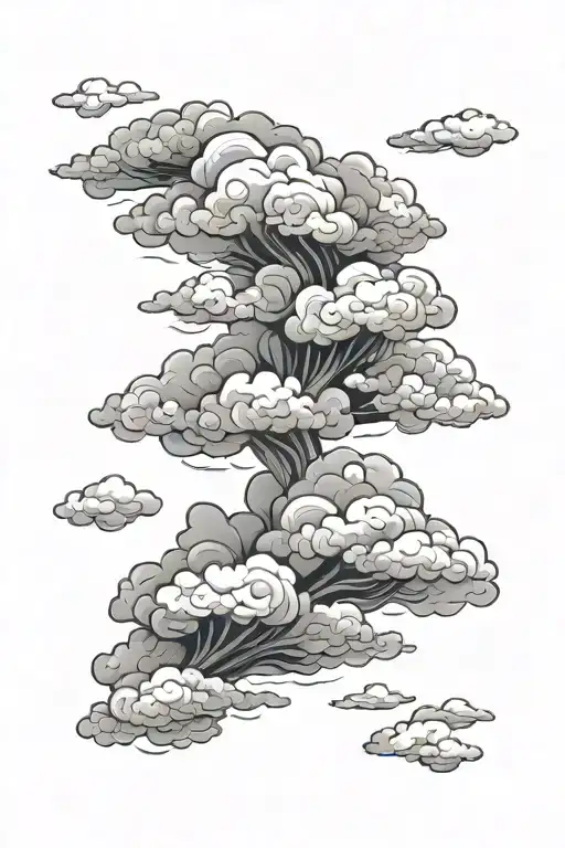 Clouds Background Black And White