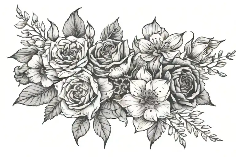 Birth Flowers Wrapped