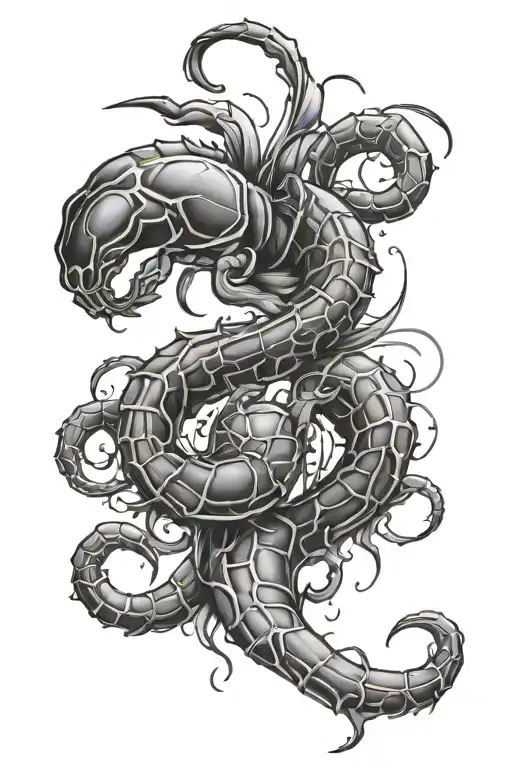 Cancer And Scorpio Zodiac Tattoo Design