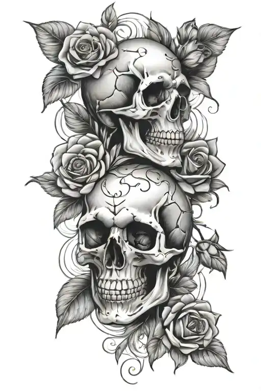 Skull And Roses