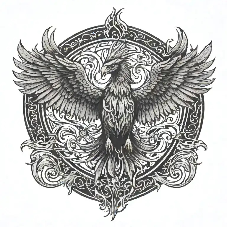 Phoenix Rising From The Ashes