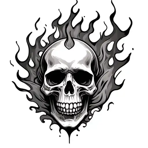Burning Skull