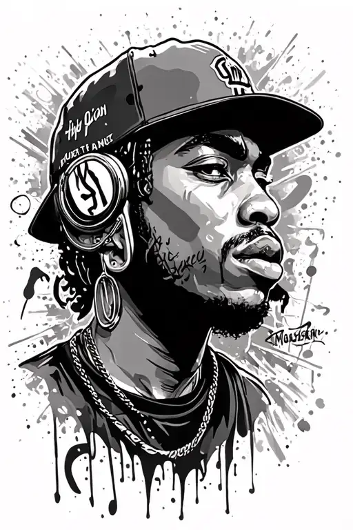 Hiphop Music Graffiti