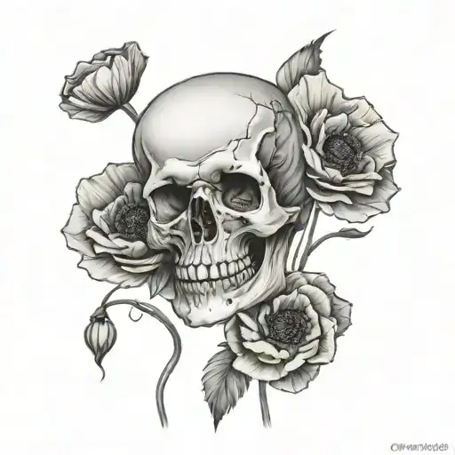 Skull Poppies