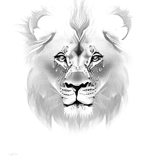 Baby Lion Seen His Reflection As An Adult Lion