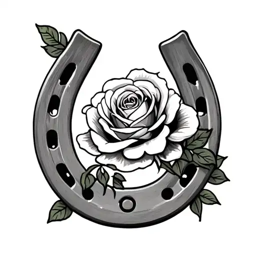 Horse Shoe With Roses