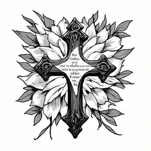 Cross With Bible Verse