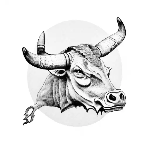 Longhorn With Cowboy Hat