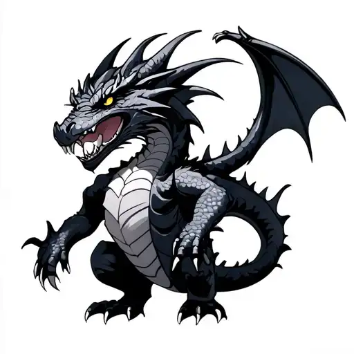 Angry Toothless Dragon Intertwined