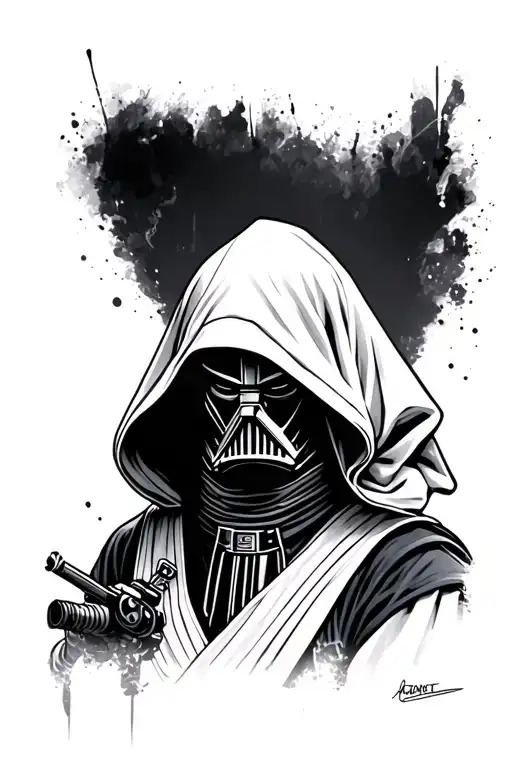 Jedi With Hood Hiding His Face