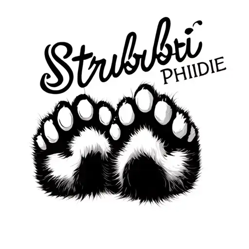 Cat Paws W The Name Strubbi And Phibie