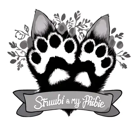 Cat Paws W The Name Strubbi And Phibie Forever In My Heart