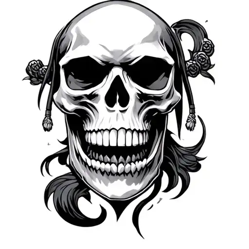 Japanese Samurai Skull