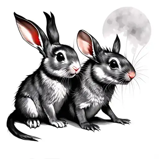 Rabbit And Rat And Dragon