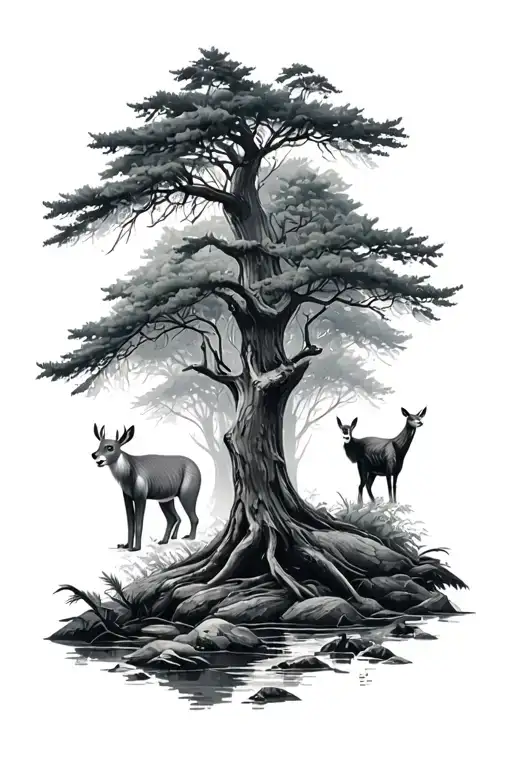 Forest With Animals