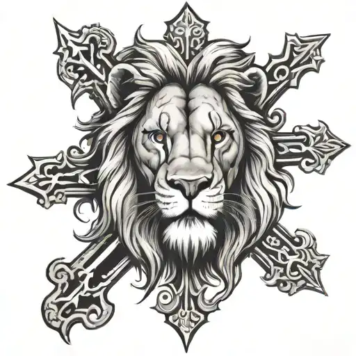 Lion Head Cross