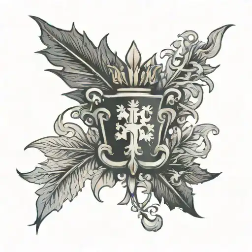 Portugal Conqueror Canda Flag Maple Leaf France Fleur De Lys