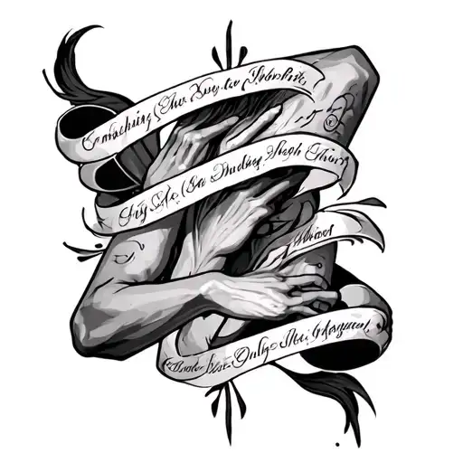 Line Around Arm And Programing Language Names