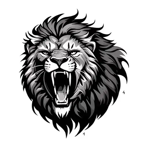 Agressive Lion The Roar