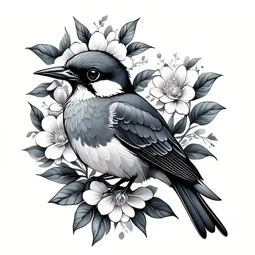 Floral Bird