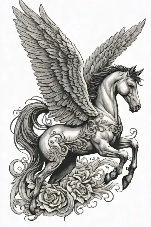 Pegasus Horse With Wings