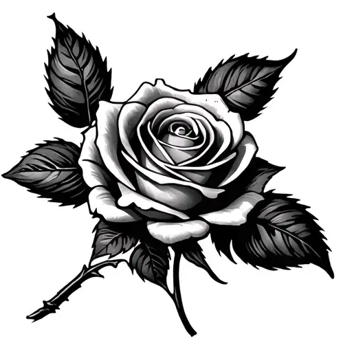 Rose With Stem Saying Kenny