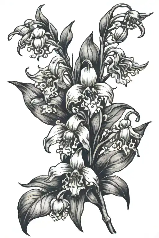 Goth Lilly Of The Valley Flowers