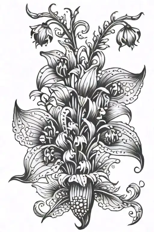 Gothic Lilly Of The Valley Flowers