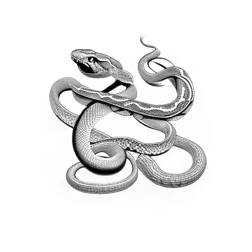 Snake With Unique Pattern