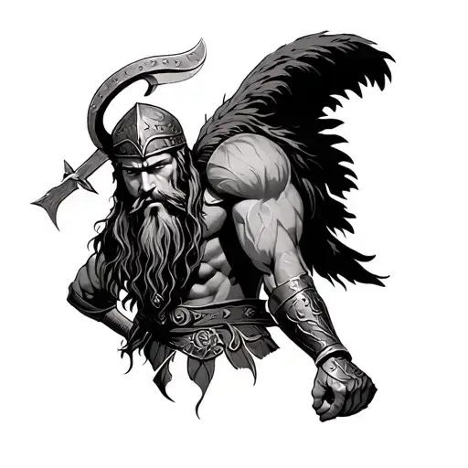 Male Pinup Viking Warrior
