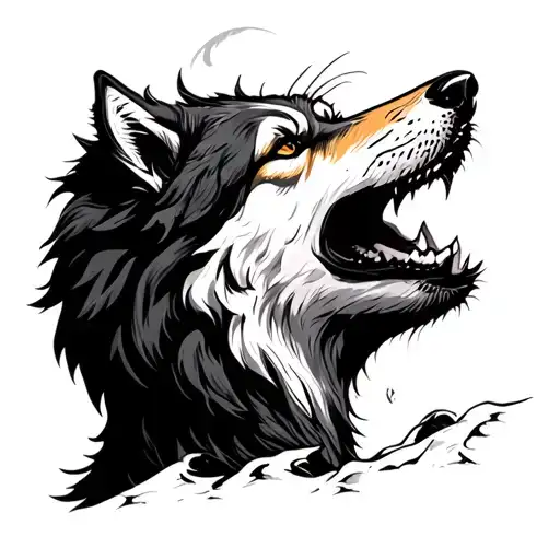 Wolf Howling At The Moon