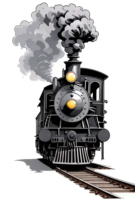 Front Steam Train