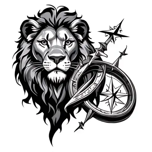Lion And Compass