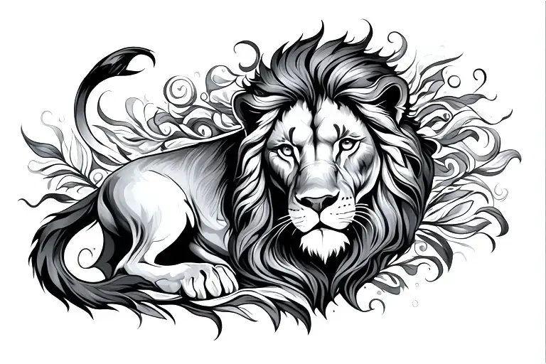 Leo Zodiac Sign Surrounded