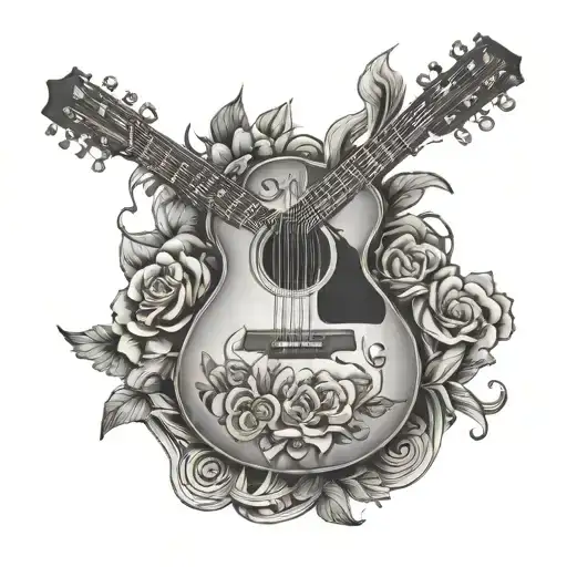 Guitar And Chords Forming