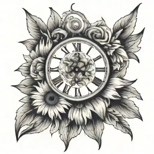 Daisies Clock Face