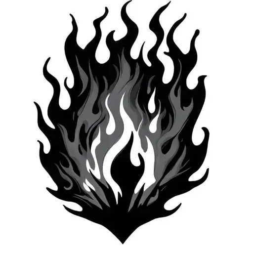 Flames Dark Background
