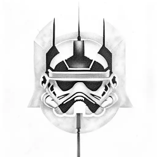 Craft A Black-grey Tattoo Showcasing Iconic Movie Scenes From Star Wars Using Sword Silhouettes