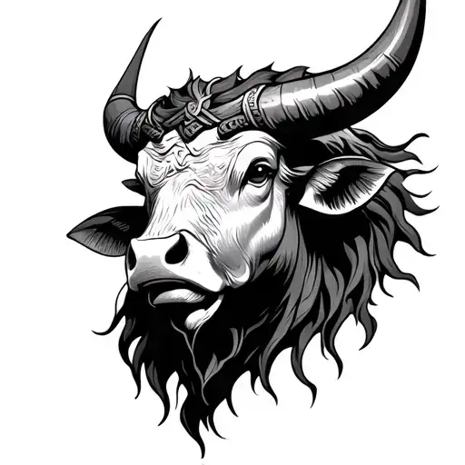 Greek Taurus Bull God Chest Piece