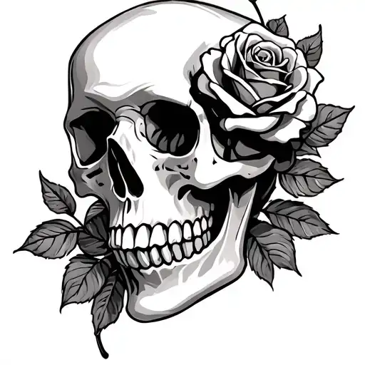 Skull And Roses
