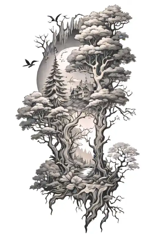 Fantasy Forest Scene